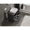Mexen Orio bathroom cabinet 80 cm with countertop, 1 drawer, matte graphite - 91A10-08047-1-BFC66