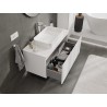 Mexen Orio bathroom cabinet for washbasin 100 cm with countertop, 1 drawer, white matte - 91A10-10047-1-BFC01