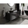 Mexen Orio bathroom cabinet for basin 120 cm with countertop, 1 drawer, black gloss - 91A10-12047-1-BFC70