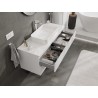 Mexen Orio bathroom cabinet under-sink 120 cm with countertop, 2 drawers, white gloss - 91A10-12047-2-BFFC00