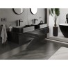 Mexen Orio bathroom cabinet under washbasin 160 cm with countertop, 1 drawer, black gloss - 91A10-16023-1-BFC70