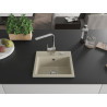 Mexen Milo 1-bowl granite sink with Rita kitchen faucet, beige - 6505-69-670300-00