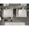 Mexen Rivel 60 cm Bathroom Vanity Cabinet with Countertop, 1 Drawer, Grooved, Matte Gray - 91A20-06023-1-BFC62