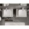 Mexen Rivel 60 cm Bathroom Vanity Cabinet with Countertop, 1 Drawer, Fluted, Matte Gray - 91A20-06047-1-BFC62