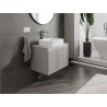 Mexen Rivel 70 cm Bathroom Vanity with Countertop, 1 Drawer, Ribbed, Matte Gray - 91A20-07047-1-BFC62