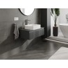 Mexen Rivel bathroom cabinet for a washbasin 80 cm with top, 1 drawer, grooved, matt graphite - 91A20-08023-1-BFC66