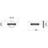 Mexen Gravo soap dish, golden - 70A93055-50