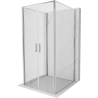 Mexen Exo-B Duo 3S 3-sided folding shower cabin 70 x 70 cm, transparent, chrome - 814-070-070-01-00-3S