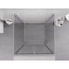 Mexen Exo-3S 3-walled pivot shower cabin 70 x 70 cm, transparent, chrome - 814-070-070-01-00-3S