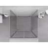 Mexen Exo-B Duo 3S 3-walled shower enclosure with hinged door 80 x 80 cm, transparent, chrome - 814-080-080-01-00-3S