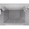Mexen Exo-3S 3-wall hinged shower cabin 80 x 90 cm, transparent, chrome - 814-080-090-01-00-3S
