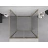 Mexen Exo-3S 3-sided shower cabin with hinged door 70 x 70 cm, transparent, gold - 814-070-070-50-00-3S