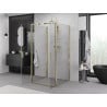 Mexen Exo-3S 3-sided shower cabin with hinged door 70 x 70 cm, transparent, gold - 814-070-070-50-00-3S