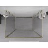 Mexen Exo-B Duo 3S 3-Sided Hinged Shower Enclosure 90 x 70 cm, Transparent, Gold - 814-090-070-50-00-3S