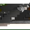 Mexen Milo 1-compartment granite sink with a kitchen mixer tap Rita, Black/Gold metallic - 6505-75-670300-70