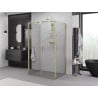 Mexen Exo-3S 3-wall pivot shower enclosure 100 x 120 cm, transparent, gold - 814-100-120-50-00-3S