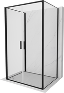 Mexen Exo-B Duo 3S 3-Sided Hinged Shower Enclosure 120 x 70 cm, Transparent, Black - 814-120-070-70-00-3S