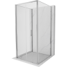Mexen Exo-3S 3-sided folding shower cabin 80 x 80 cm, transparent, chrome - 816-080-080-01-00-3S