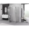 Mexen Exo-F 3S 3-wall folding shower enclosure 100 x 100 cm, transparent, chrome - 816-100-100-01-00-3S