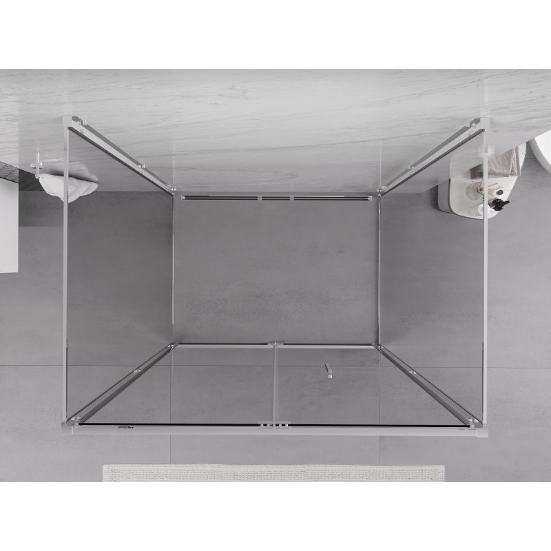 Mexen Exo-F 3S 3-wall folding shower cabin 110 x 70 cm, transparent, chrome - 816-110-070-01-00-3S