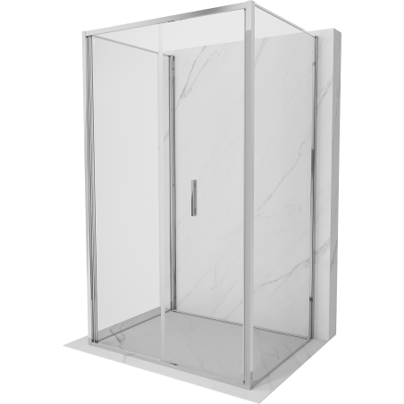 Mexen Exo-F 3S 3-sided folding shower cabin 85 x 75 cm, transparent, chrome - 816-085-075-01-00-3S