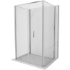Mexen Exo-F 3S foldable 3-wall shower cabin 90 x 100 cm, transparent, chrome - 816-090-100-01-00-3S