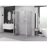Mexen Exo-F 3S foldable 3-wall shower cabin 90 x 100 cm, transparent, chrome - 816-090-100-01-00-3S