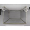 Mexen Exo-F 3S 3-Wall Folding Shower Enclosure 90 x 75 cm, Transparent, Gold - 816-090-075-50-00-3S