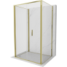 Mexen Exo-F 3S 3-sided folding shower cabin 80 x 85 cm, transparent, gold - 816-080-085-50-00-3S