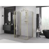 Mexen Exo-F 3S 3-sided folding shower cabin 80 x 85 cm, transparent, gold - 816-080-085-50-00-3S