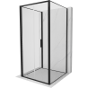 Mexen Exo-F 3S 3-sided folding shower enclosure 85 x 85 cm, transparent, black - 816-085-085-70-00-3S