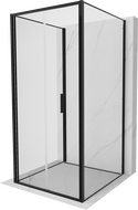 Mexen Exo-F 3S 3-sided foldable shower cabin 90 x 90 cm, transparent, black - 816-090-090-70-00-3S