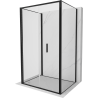 Mexen Exo-F 3S 3-sided Folding Shower Enclosure 70 x 80 cm, Transparent, Black - 816-070-080-70-00-3S