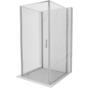 Mexen Exo-3S 3-wall Shower Cabin with Hinged Door 70 x 70 cm, Transparent, Chrome - 817-070-070-01-00-3S