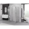 Mexen Exo-B 3S 3-wall hinged shower cabin 70 x 70 cm, transparent, chrome - 817-070-070-01-00-3S
