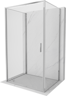 Mexen Exo-B 3S 3-sided shower cabin, hinged 95 x 75 cm, transparent, chrome - 817-095-075-01-00-3S