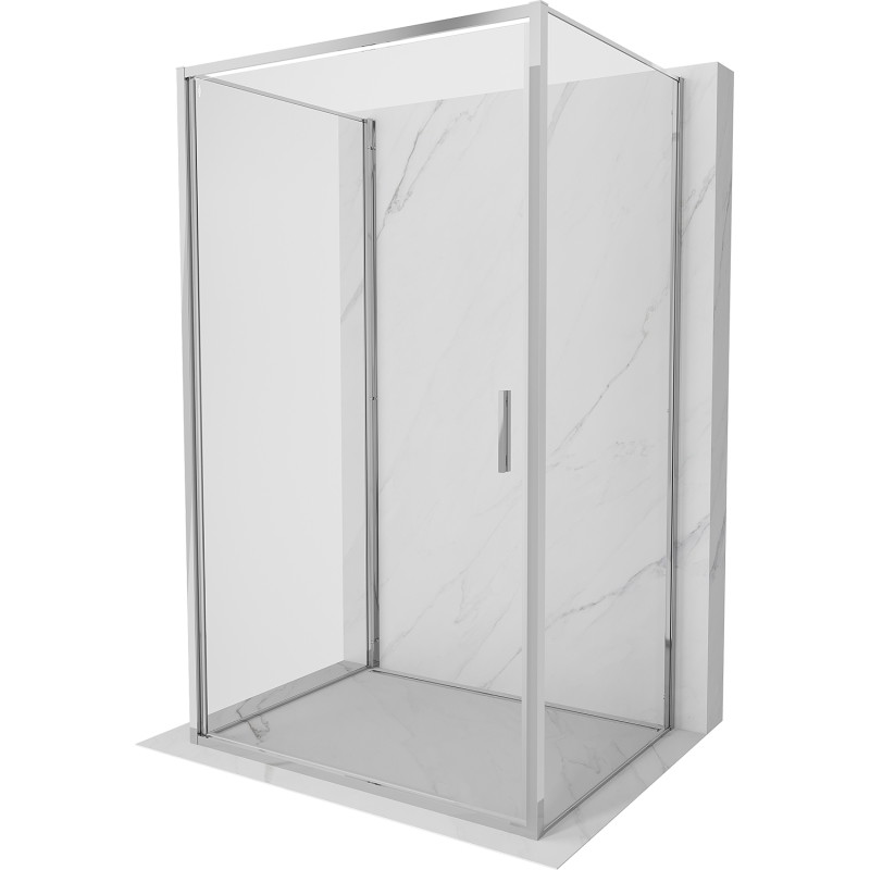 Mexen Exo-B 3S 3-wall hinged shower enclosure 70 x 95 cm, transparent, chrome - 817-070-095-01-00-3S