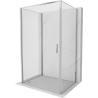 Mexen Exo-3S 3-wall hinged shower cabin 75 x 95 cm, transparent, chrome - 817-075-095-01-00-3S