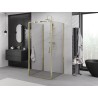 Mexen Exo-B 3S 3-sided pivot shower cabin 85 x 85 cm, transparent, gold - 817-085-085-50-00-3S