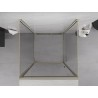 Mexen Exo-B 3S 3-sided pivot shower cabin 85 x 85 cm, transparent, gold - 817-085-085-50-00-3S