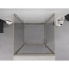 Mexen Exo-3S 3-wall Hinged Shower Cabin 95 x 95 cm, Transparent, Gold - 817-095-095-50-00-3S