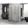 Mexen Exo-B 3S 3-sided shower cabin, hinged 90 x 70 cm, transparent, gold - 817-090-070-50-00-3S