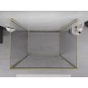 Mexen Exo-B 3S 3-sided shower cabin, hinged 90 x 70 cm, transparent, gold - 817-090-070-50-00-3S