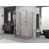 Mexen Exo-3S 3-wall pivot shower cabin 90 x 85 cm, transparent, gold - 817-090-085-50-00-3S