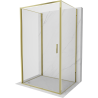 Mexen Exo-B 3S 3-sided pivot shower enclosure 85 x 120 cm, transparent, gold - 817-085-120-50-00-3S