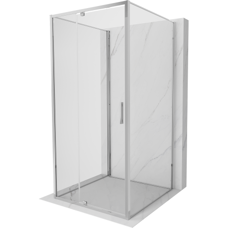 Mexen Exo-3S 3-sided swing shower cabin 90 x 90 cm, transparent, chrome - 819-090-090-01-00-3S