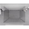 Mexen Exo-R 3S 3-sided Hinged Shower Cabin 155 x 90 cm, Transparent, Chrome - 819-155-090-01-00-3S