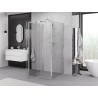Mexen Exo-R 3S 3-wall swing shower enclosure 95 x 95 cm, transparent, chrome - 819-095-095-01-00-3S