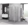 Mexen Exo-3S 3-wall shower enclosure, hinged 100 x 100 cm, transparent, chrome - 819-100-100-01-00-3S