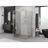 Mexen Exo-R 3S 3-sided pivot shower cabin 105 x 70 cm, transparent, gold - 819-105-070-50-00-3S